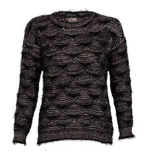 Pull Espirit Black Tricô Feminina