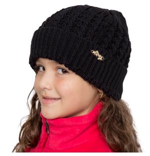 Gorro Trançado Tricô Infantil