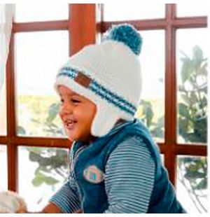 Gorro Orelinha Infantil Tricô