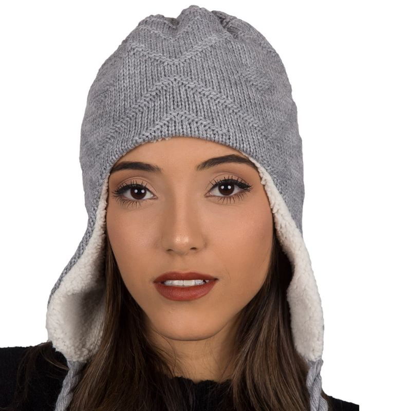Gorro-Arakan-Forrado-Lady-Cinza-Frente