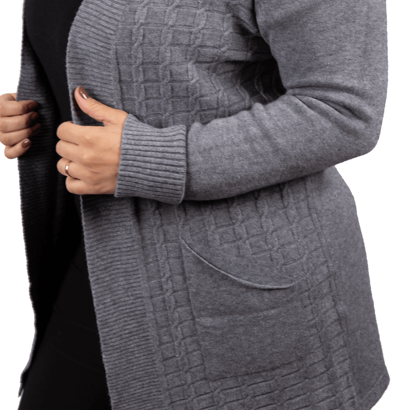 Cardigan-Pratico-Bolsos-Cinza-Zoom