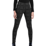 Legging-Elastano-Strong-Xadrez-Grafite