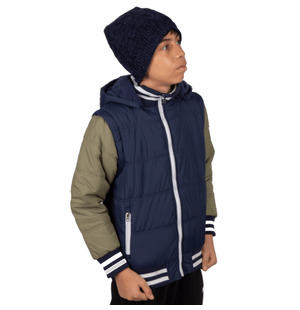 Jaqueta/colete Kids Bicolor Forrado