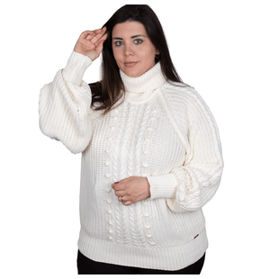 Blusa Tricô Gola Alta Keep Love