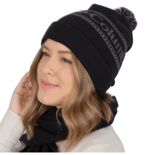 Gorro Logo Columbia Pompom