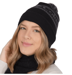 Gorro Logo Columbia Pompom