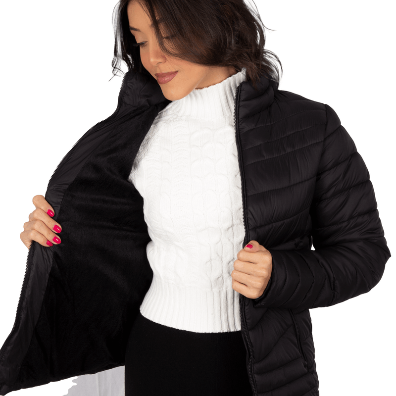 Jaqueta Feminina Inverno Puffer Forrada Maia - Tchê Inverno