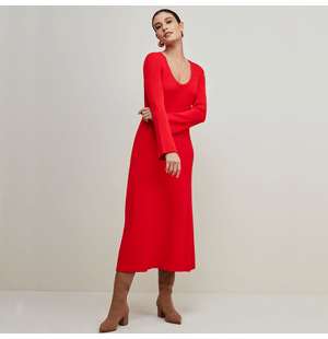 Vestido Deslumbrante  Tricô