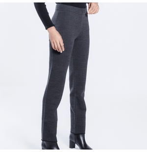 Calça Reta Texturizada Elastano