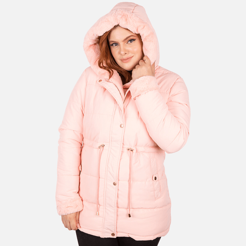 parka-rosa-forrada-inverno-feminina-capuz-pelo-collection