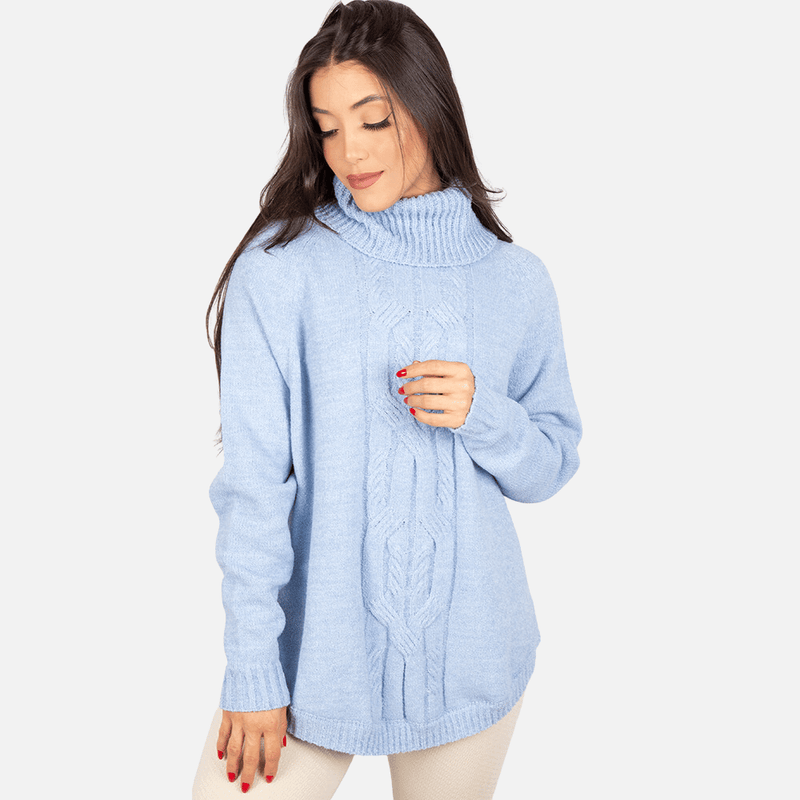 poncho-blusa-pull-gola-alta-inverno-feminina