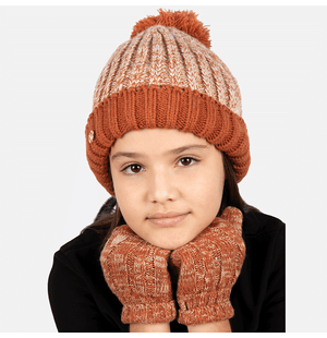 Kit Gorro & Luvas Tricô Juvenil