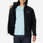 Jaqueta-columbia-masculina-softshell-com-capuz-tall-heights-preto-aberta