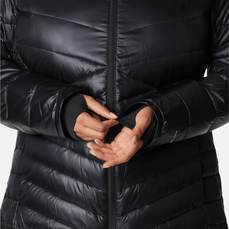 Jaqueta-feminina-plus-size-columbia-termica-joy-peak-preto-frente-punho