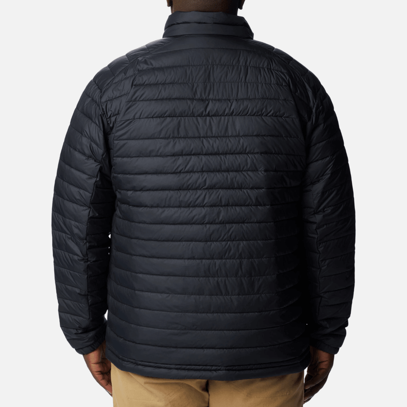 Jaqueta-plus-size-columbia-masculina-ultra-leve-sem-capuz-silver-falls-preto-costa