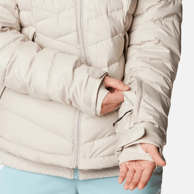 Jaqueta-feminina-impermeavel-para-neve-termica-plumas-de-ganso-columbia-roaring-fork-off-white-ziper