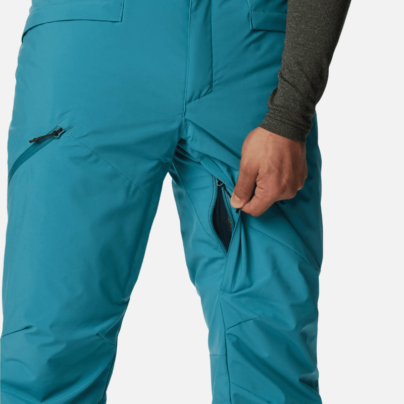 calca-masculina-para-neve-impermeavel-columbia-kick-turn-azul-ziper