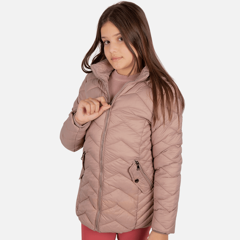 jaqueta-puffer-infantil-bege-perfect-frio-intenso-forrada