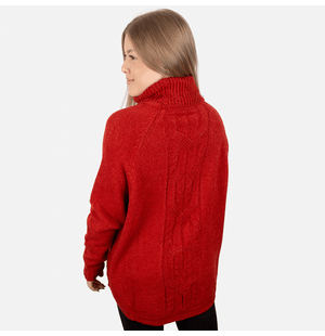 Poncho Tricô Gola Alta Margaret