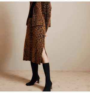 Saia Inverno Tricot Onça Cardada