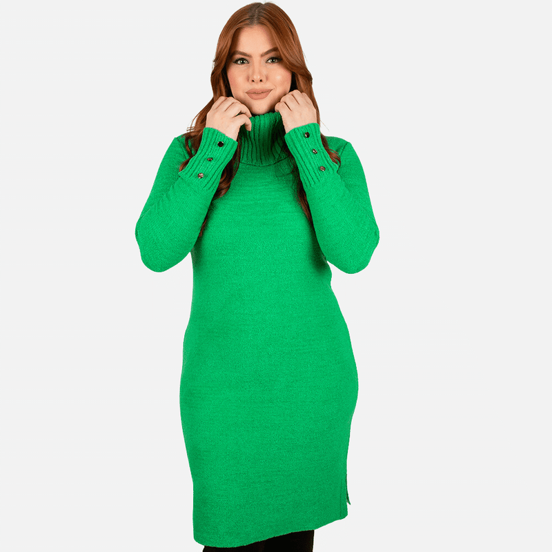 vestido-inverno-feminino-trico-gola-alta-verde-catrice