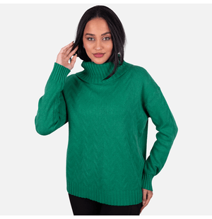Pull Cropped Inverno Gola Romana