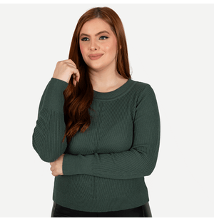 Blusa Canoa Outono Algodão Roxane