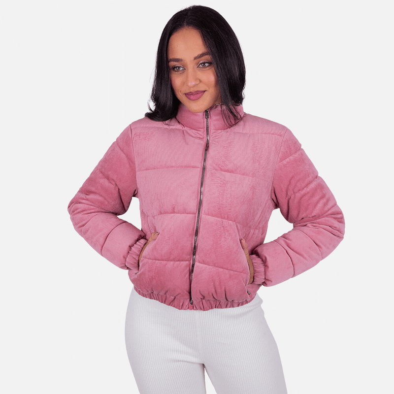 casaco-puffer-veludo-forrado-frio-rosa