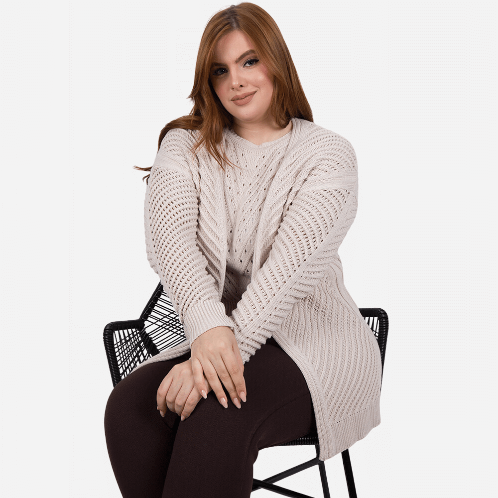 Ponto Por Ponto Cardigan CHIUSURA CENTRALE 3/765