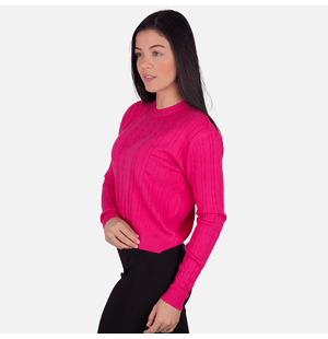 Blusa Cropped Tricô Ortensia