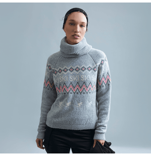 Blusa Jacquard Ski Gola Canelada