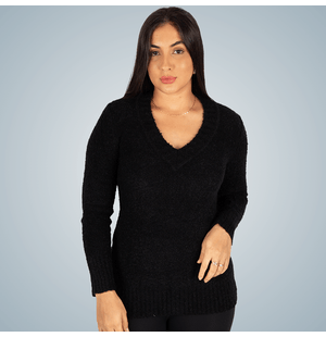 Blusa Bouclê V Lisa