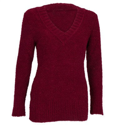 Blusa-Boucle-Decote-V-Bordo