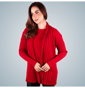 Twin Set Cardigan + Blusa Manga Curta Ambicione