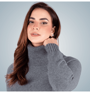 Pull Gola Alta Dobrada La Lune