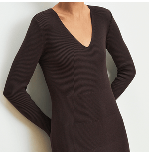 Vestido Inverno Canelado Adéle Ambicione