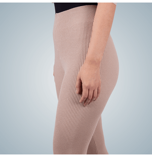 Calça Legging Fuseau Canelada Cintura Alta