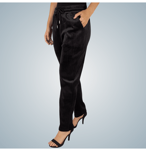 Calça Reta Veludo Chanson