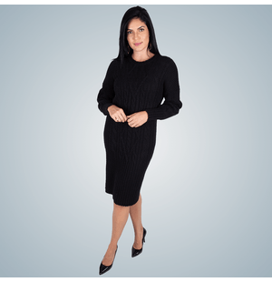 Vestido Londrino Tricô Inverno