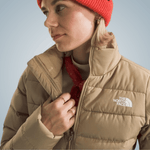 jaquetinha feminina de inverno the north face aconcagua bege