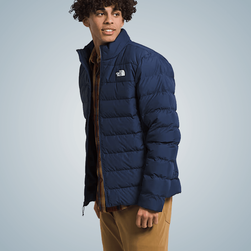 bombojaco puffer masculino termico plumas de ganso the north face aconcagua marinho