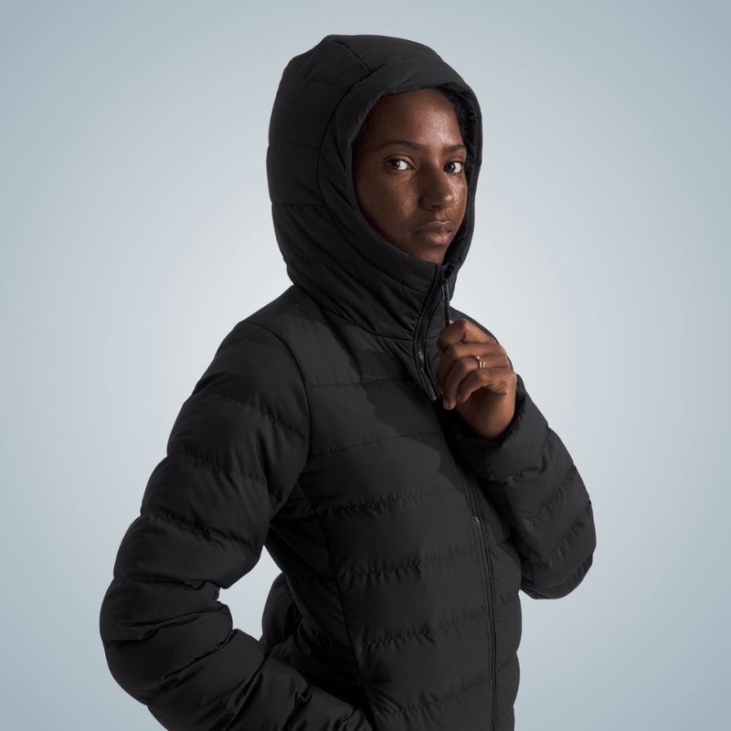 parka feminina inverno preto aconcagua the north face