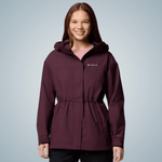 parka feminina impermeavel neve chuva columbia hikebound vinho