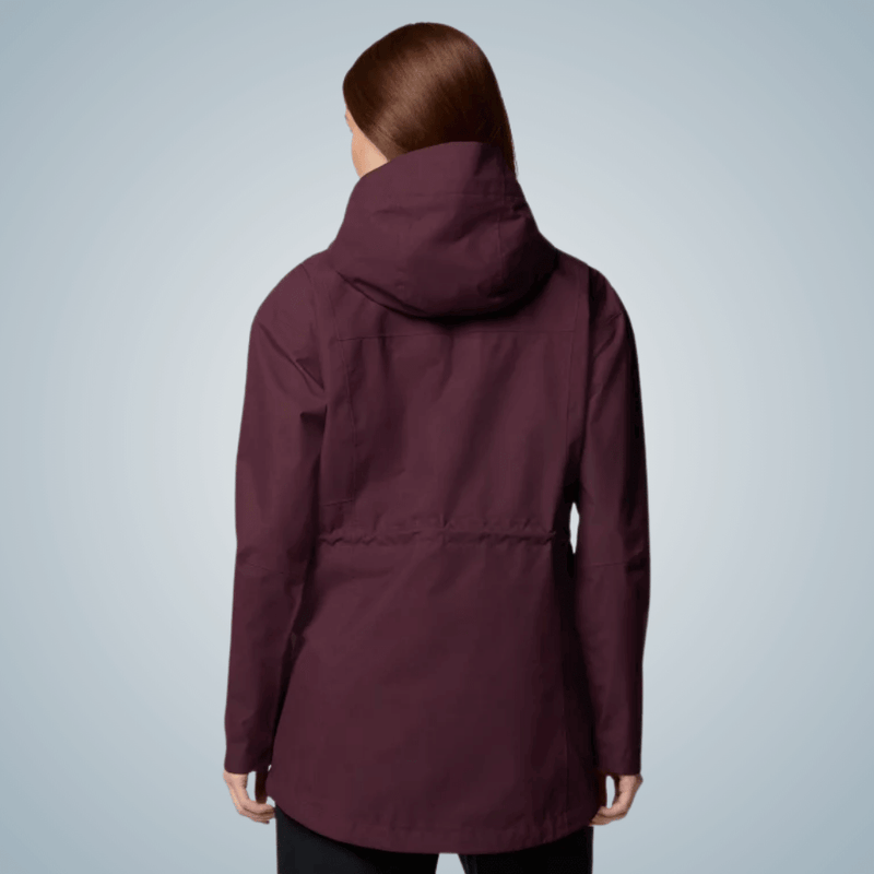 parka feminina trekking columbia hikebound vinho
