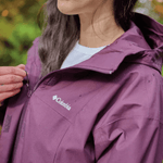 parka feminina chuva leve columbia hikebound vinho