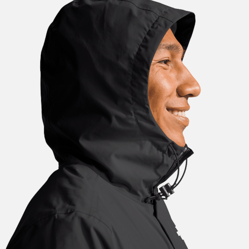 jaqueta masculina com capuz para chuva the north face antora preto