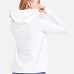 jaqueta feminina inverno grid hood solo branco