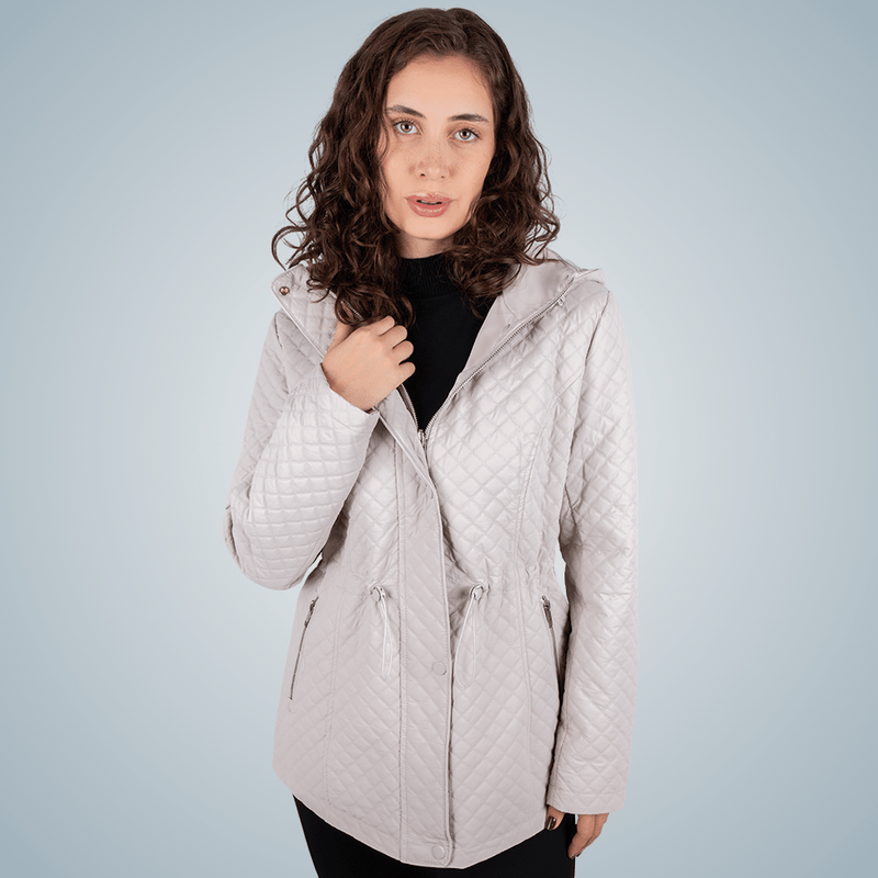 parka feminina inverno dupla face pesponto diamante maxx gelo