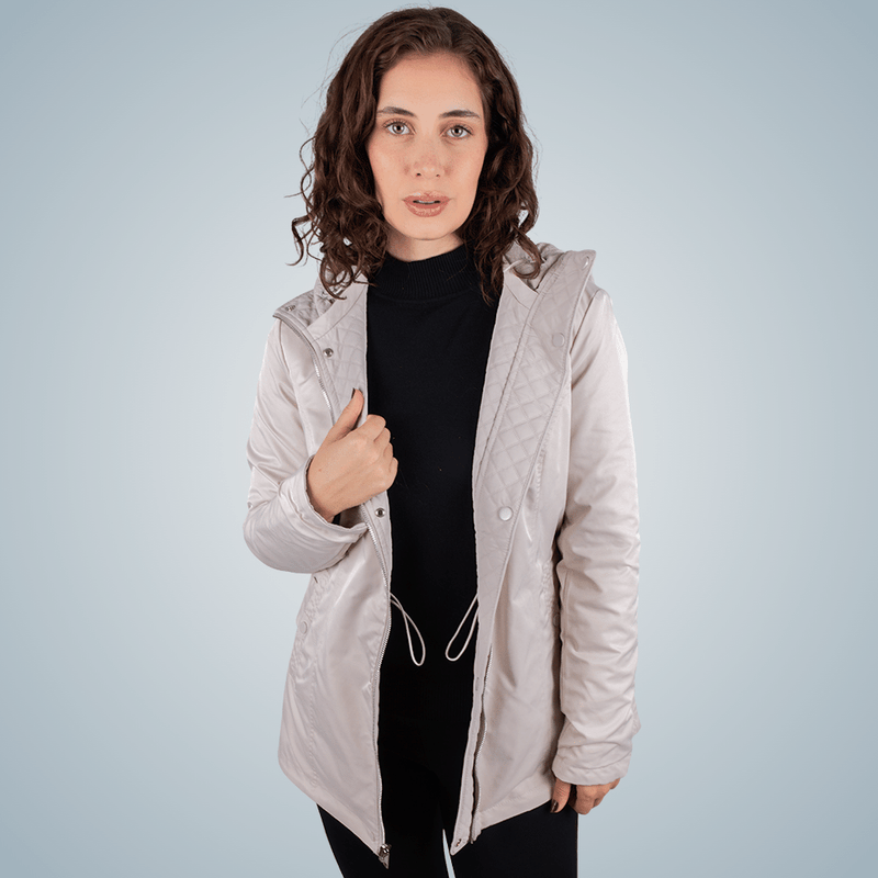 parka reversa feminina inverno pesponto diamante maxx gelo