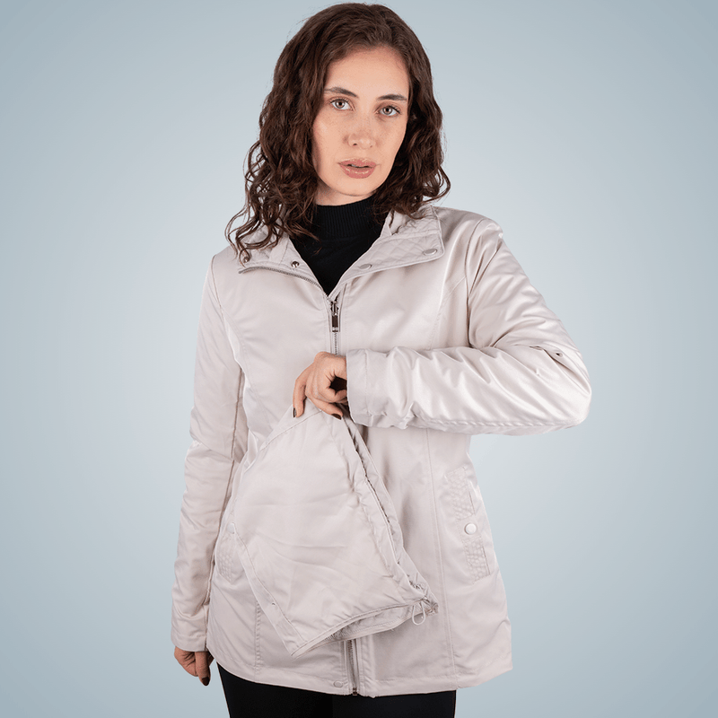 parka alpelo feminina inverno pesponto diamante maxx gelo